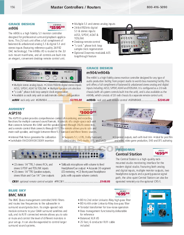 Download free pdf for Alesis M1 Active 620 Monitor manual